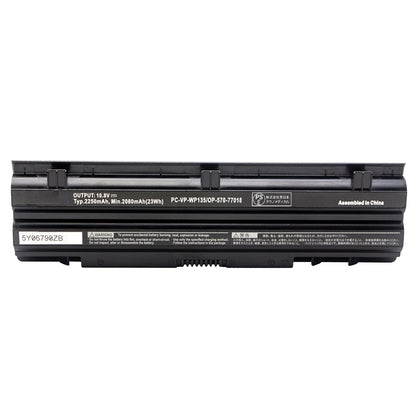 NEC対応 PC-VP-WP135 OP-570-77018 適用 PC-VP-WP134 VJ18E VK19EA-H VK24L VK30H VJ26T VK26TX-J VJ27M VK25L VJ30H VK19EA-H【10.8V 2250mAh】 ブラック 適用 PC 互換 バッテリー マウスパッド付き(選択必要) 2025EBG