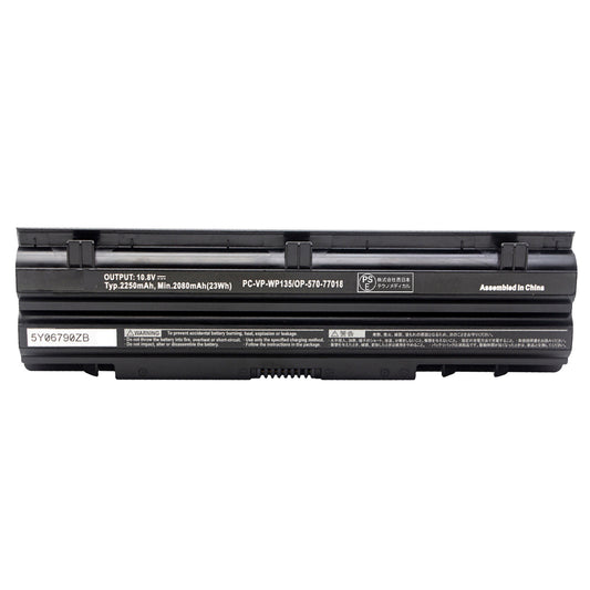 NEC対応 PC-VP-WP135 OP-570-77018 適用 PC-VP-WP134 VJ18E VK19EA-H VK24L VK30H VJ26T VK26TX-J VJ27M VK25L VJ30H VK19EA-H【10.8V 2250mAh】 ブラック 適用 PC 互換 バッテリー マウスパッド付き(選択必要) 2025EBG
