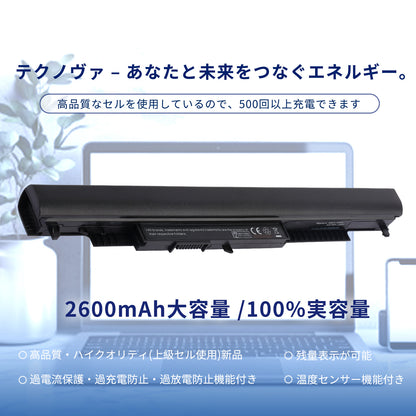 エイチピーHP対応 HS04 15-ac000 807957-001 240 G4 250 G5 255 G4 G5 適用 ブラック対応 【14.6v・ 2600mAh 】 互換バッテリー マウスパッド付き