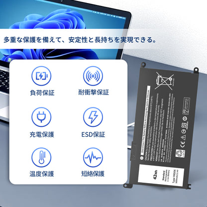 HP対応エイチピー対応 ProBook 450 450 455 470 G3 G4 HSTNN-PB6Q HSTNN-Q95C RI04 互換バッテリー ブラック 2600mAh 14.8V 2024 互換バッテリー2024JV
